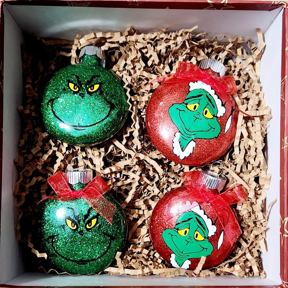 Custom grinch ornaments